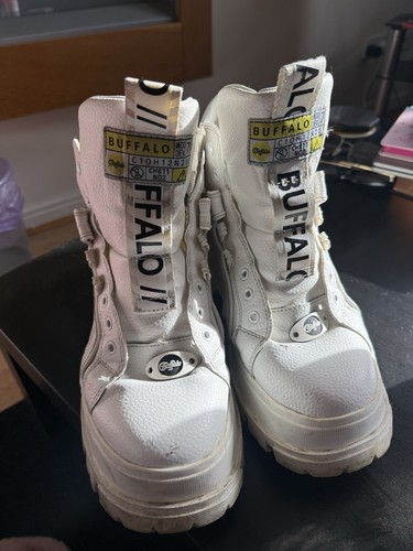 Buffalo boots white - buffalo, women