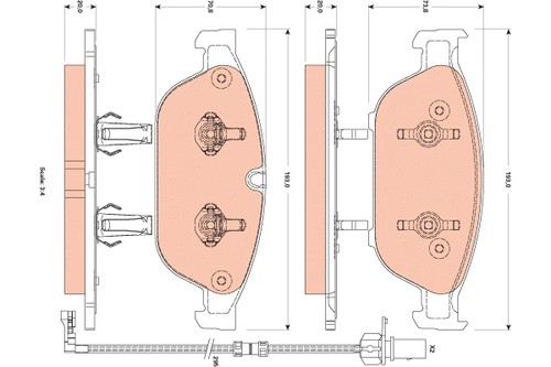 Front brake pad - pad,