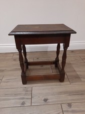 Herbert Gibbs Oak Stool 41cm W