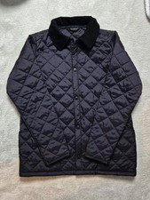 WOMENS BARBOUR SIZE 12 XL QUILTED SHAPED Navy WARM WINTER COAT JACKET