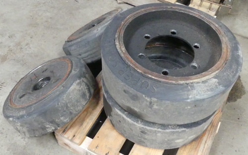 Set solid forklift tires - solid, &