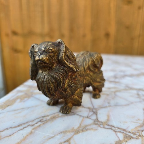 Antique bronze dog austrian - antique,