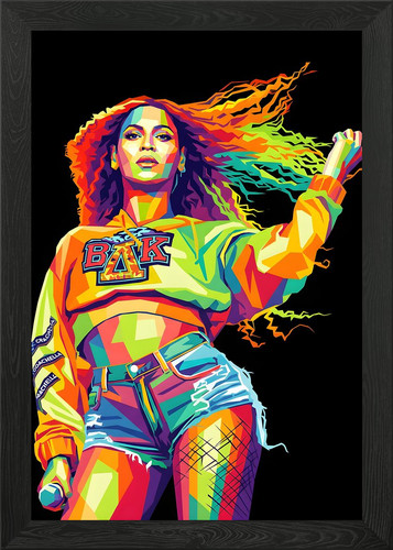 Beyonc pop art portrait 2 - beyonc�,