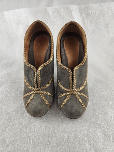 Chie mihara khaki suede gold - chie,