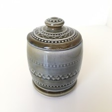 Made in Ireland Wade Irish Porcelain Blue Green Shamrock Jam Condiment Jar 9.5cm