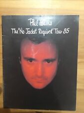 PHIL COLLINS : NO JACKET REQUIRED TOUR CONCERT TICKET & PROGRAMME 1985 Genesis