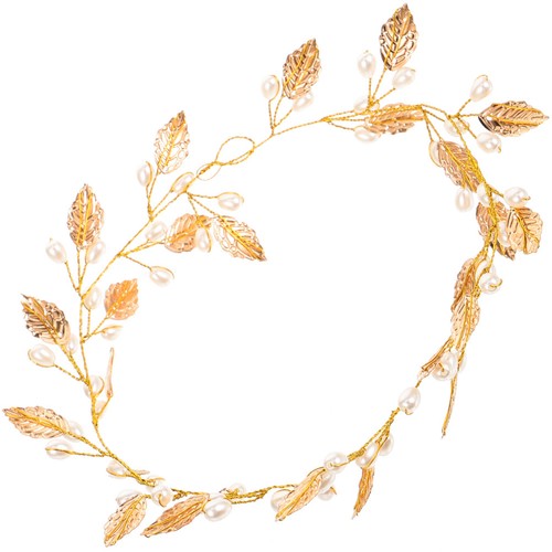Golden pearl hair vine for - golden,