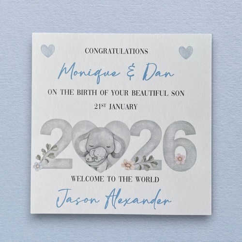 Personalised new baby boy girl - personalised, boy/girl