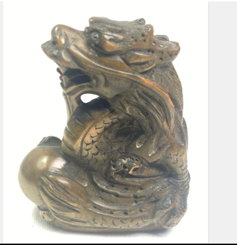 Netsuke antique dragon - antique,
