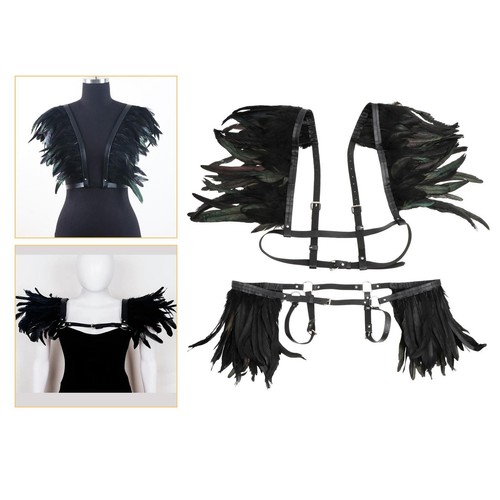 Artificial feather shawl - feather,