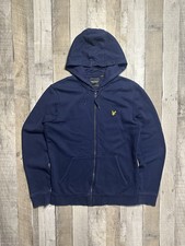 Men’s Lyle and Scott zip up jacket size small navy Excellent Condition