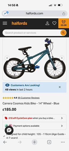 Carrera cosmos kids bike 14 - carrera,