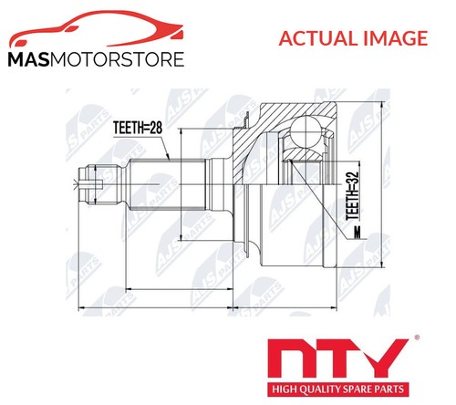 Driveshaft joint kit front - joint,