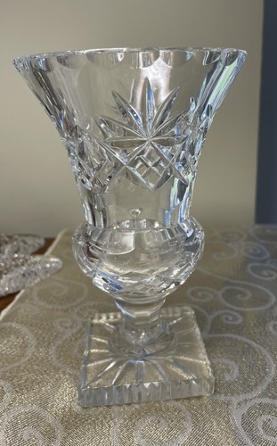 Heavy glass urn - , tall