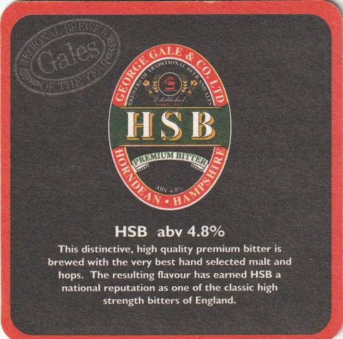 Beer mat gale co brewery - gale,