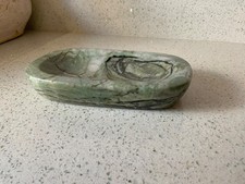 Natural Marble Stone Soap Dish for Bath, Tub, Wash Basin Green