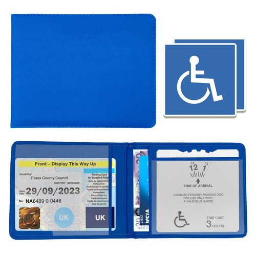 Disabled blue badge holder - blue,