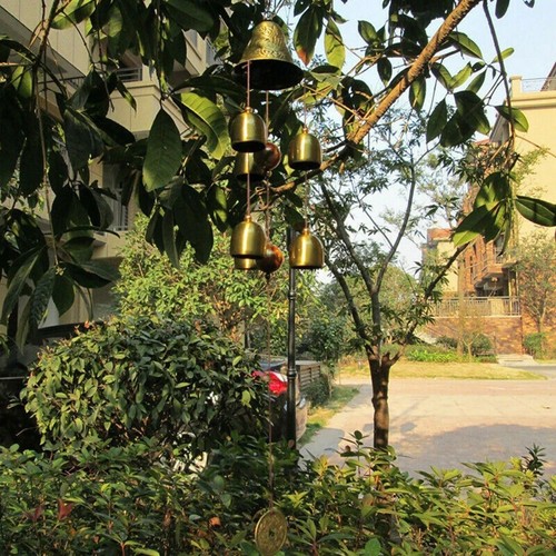 Large copper bells - large, hanging