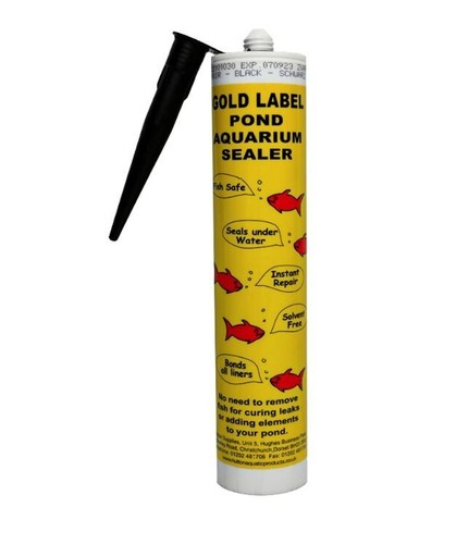 Black pond sealant - black, gold