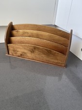 vintage Art Deco letter rack desk tidy - Large - Made From Ply Wood Vgc