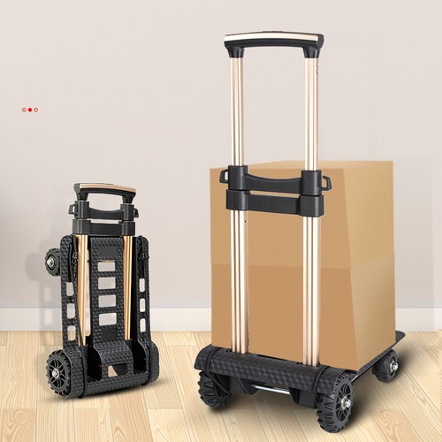 Hand trolley rubber wheels - 4,