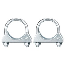 2pcs Muffler U-Bolt Clamps for