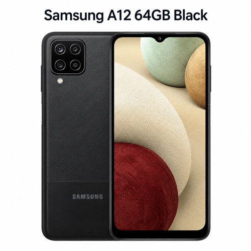 Samsung galaxy a12 - samsung, black