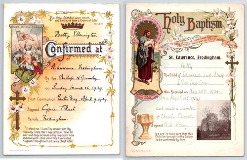 Baptism confirmation - &,