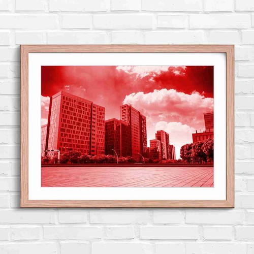 Modern city skyline - city, office