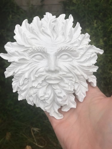 Green man wall plaque - man, mould