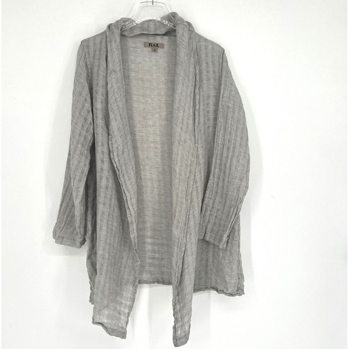 Flax cardigan womens gray - flax,
