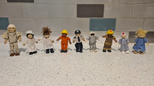 Occupational wooden dolls 7 - 9,