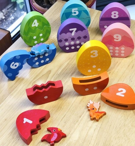 Wooden montessori dinosaur - montessori,