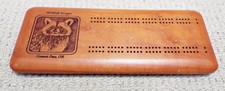 Racoon Wooden Cribbage Board