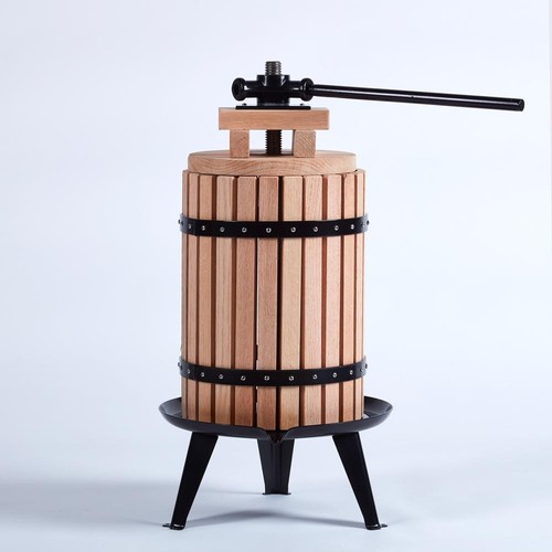 Litre oak steel fruit press - fruit,