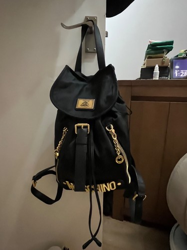 Black moschino backpack - black,