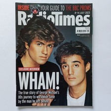 WHAM George Michael - Radio Times - Rare UK Magazine (8-14 JUL 2023)