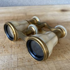 Vintage Mother of Pearl Opera Glasses /Racing Binoculars Theatre Ballet Concert 