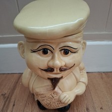 Vintage Price Kensington Cookie Jar Retro Ceramic Biscuit Barrel Chef Kitsch
