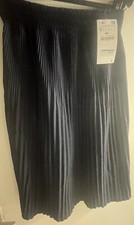 Zara Women's Navy Pleated