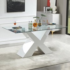 Zanti clear glass dining - clear, table