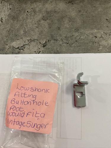 Low shank button - , hole
