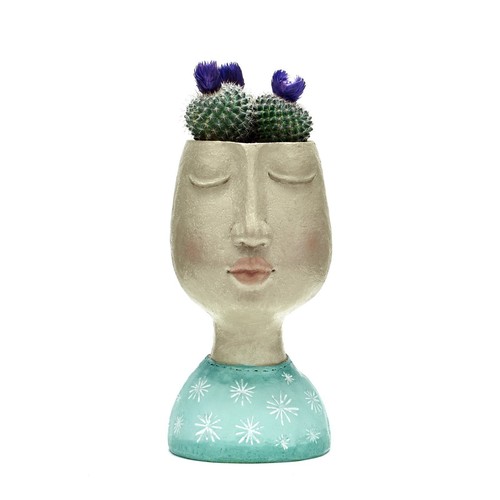 Head planter green - head,