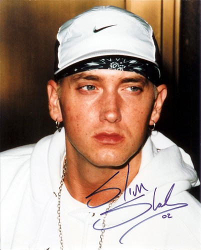 Eminem autograph signed photo - eminem,