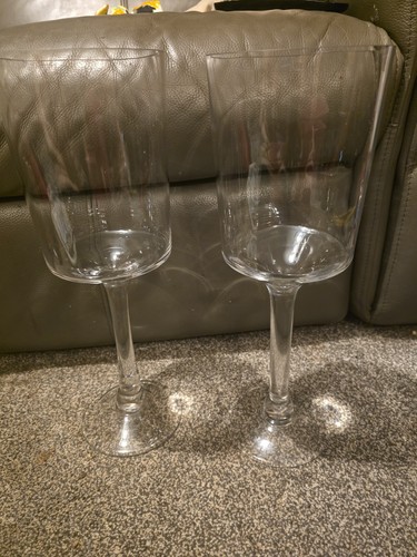 Pair giant oversized wine - oversized,