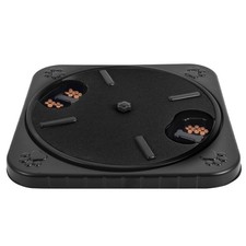 Dog Nail File & Scratch Board with Built in Snack Box Wooden Grinding Pad for