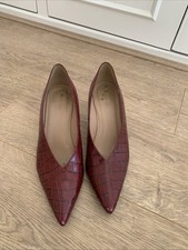 Whistles Red Snakeskin Leather