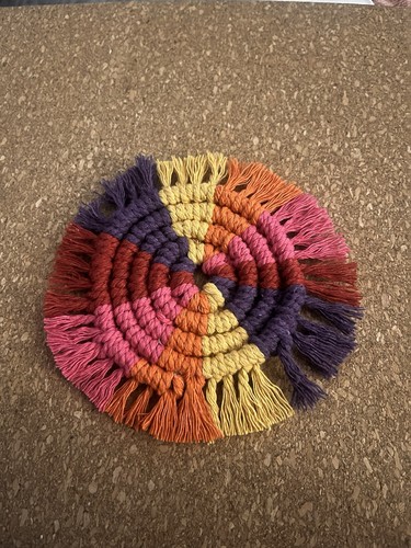 Handmade crochet coasters - handmade,