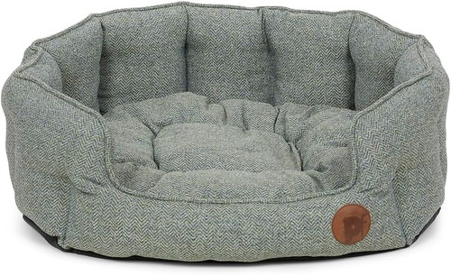 Petface sage herringbone oval - petface,