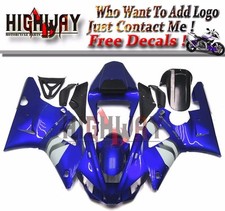 Motorrad Bodywork Fairing Kits Cowling For Yamaha YZF1000 R1 00-01 blue black